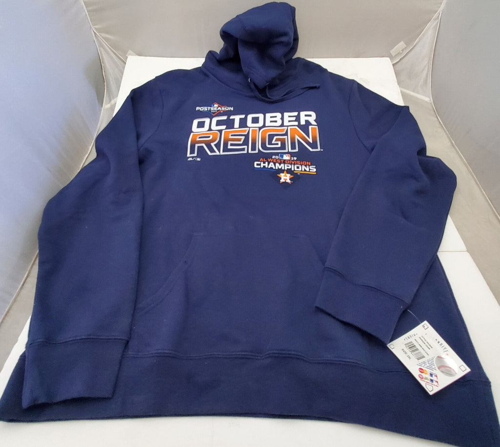 Fanatics Branded Postseason 2019 AL West Division Champions Hoodie Hooded 2XL
