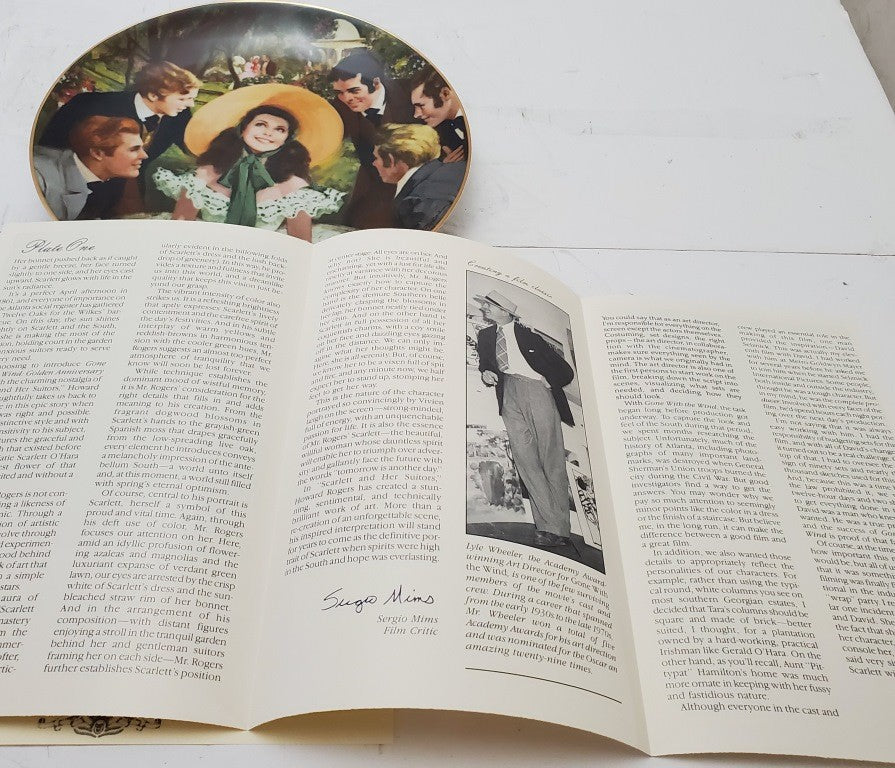 Gone With The Wind Golden Anniversary Plate “Scarlett and Her Suitors”