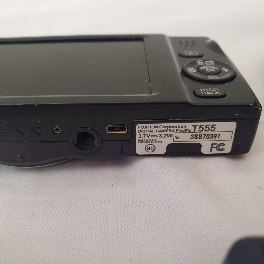 Lot of FujiFilm FinePix T555 Digital Camera & Various Batteries & Chargers