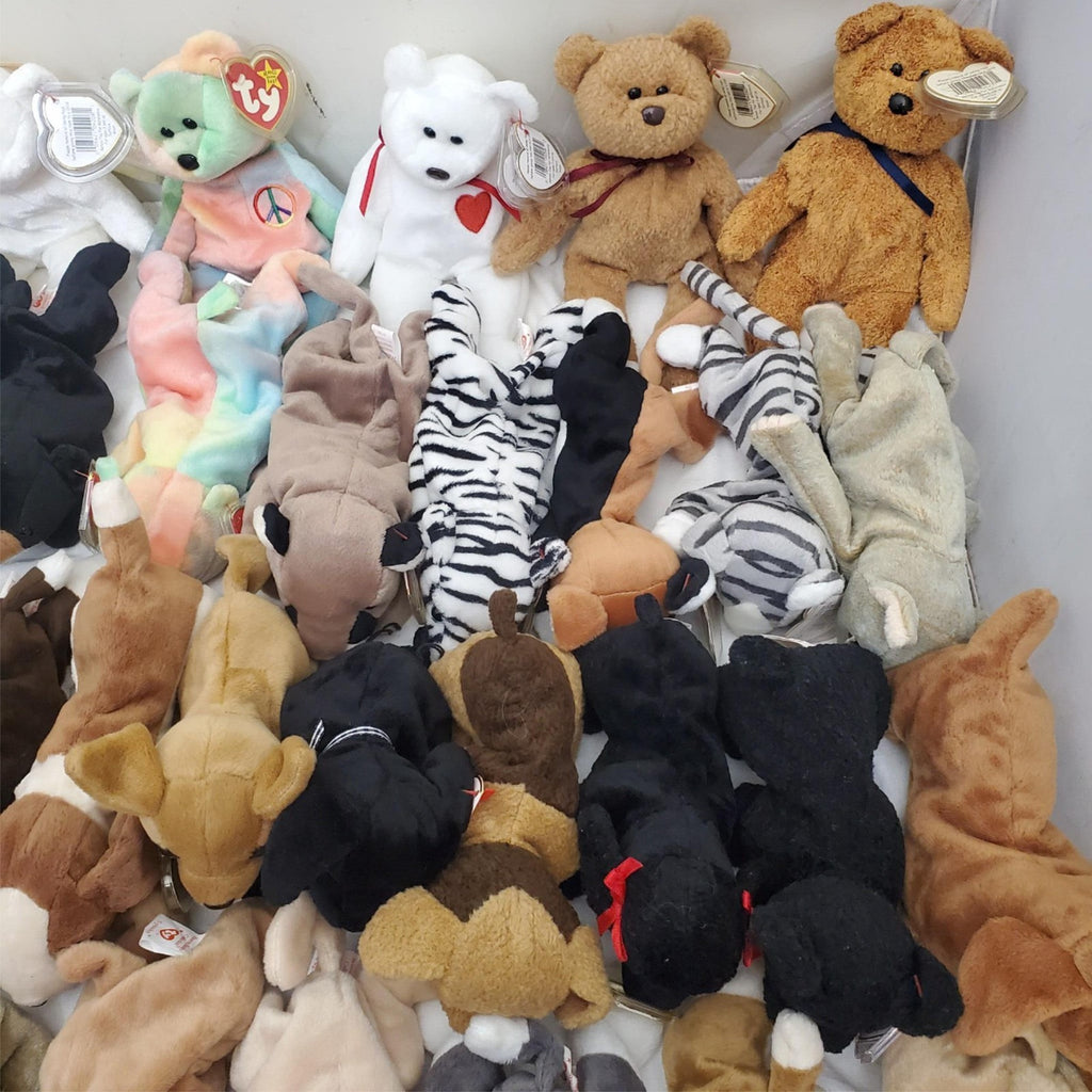 Huge Lot of Assorted TY Beanie Babies Plush Toys #1