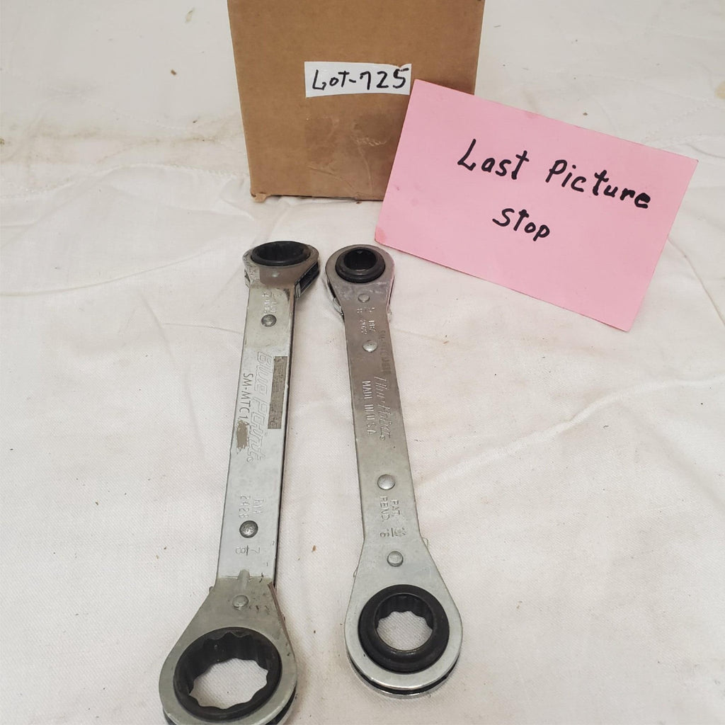 Lot of 2 Blue Point Offset Double Ratcheting Wrench Set LOT-725