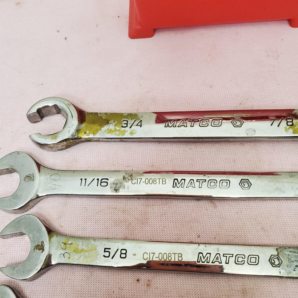 Lot of 6 Assorted Armstrong & Matco Combination Wrench Set LOT-531