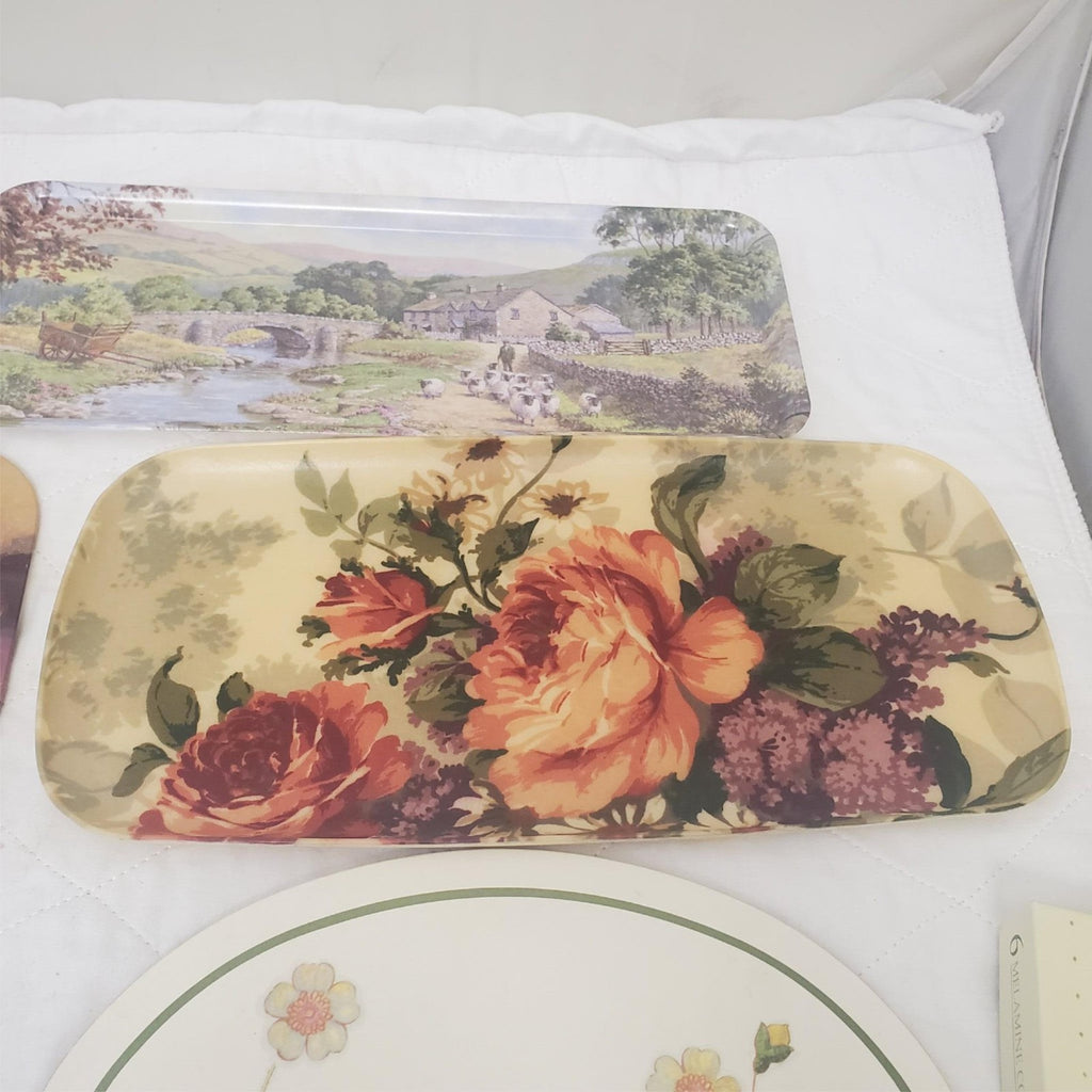 Lot of Assorted Occasions, Kelsey, Melamaster Coasters & Trays Set