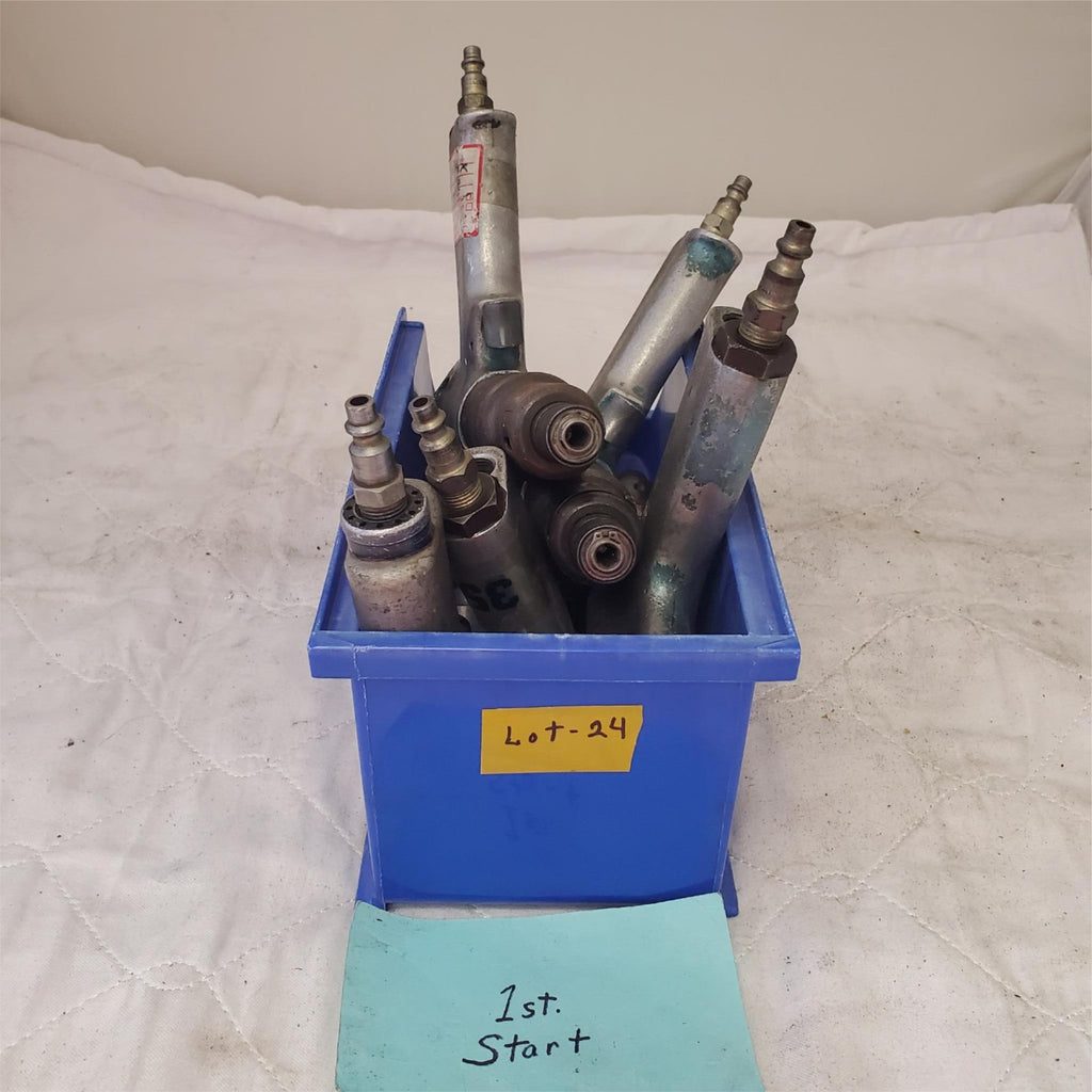 Lot of 5 Cleco Pneumatic 1/4" Screwdriver/Nutrunner Pistol Grip Air Tools Lot-24
