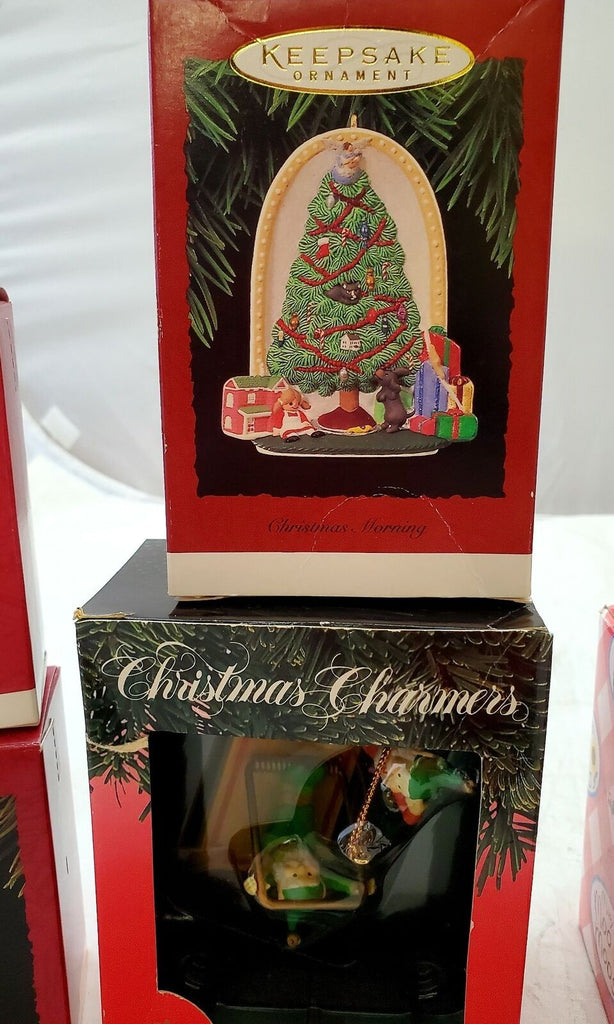 Vintage Lot Hallmark Keepsake Club pop Kittens, Nutcracker Christmas Ornaments