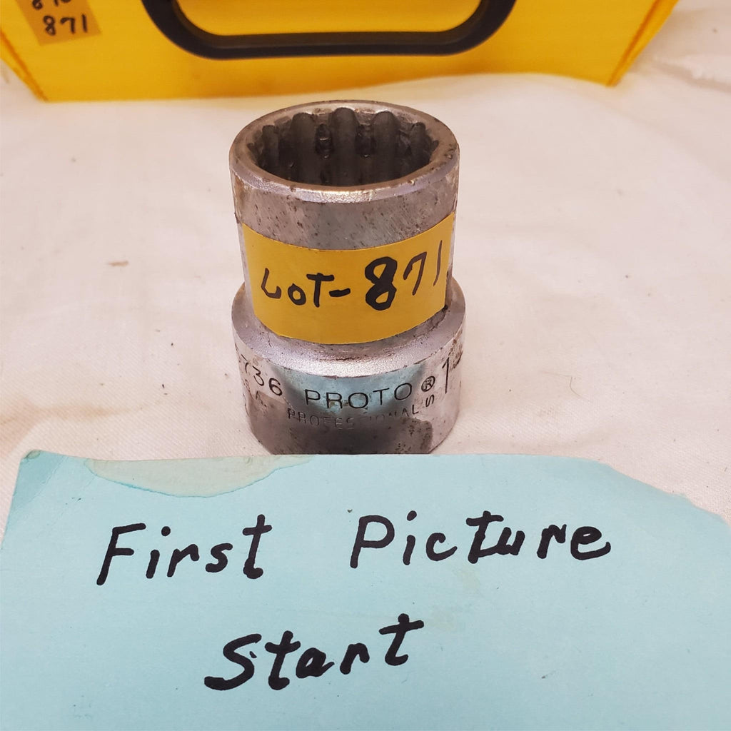 Proto Professional 5736 12 Point Shallow Chrome Socket LOT-871