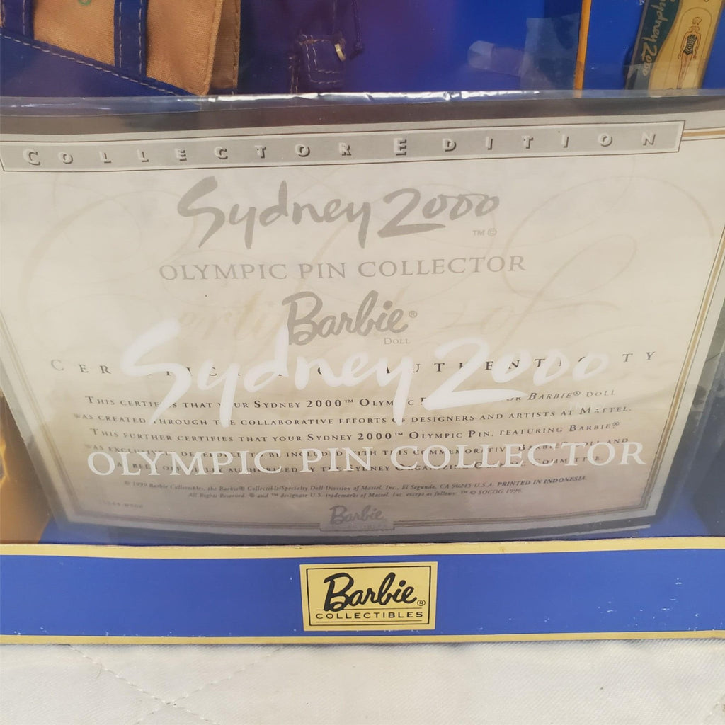 Sydney 2000 Olympic Pin Collector Barbie Doll with Certificate of Authenticity