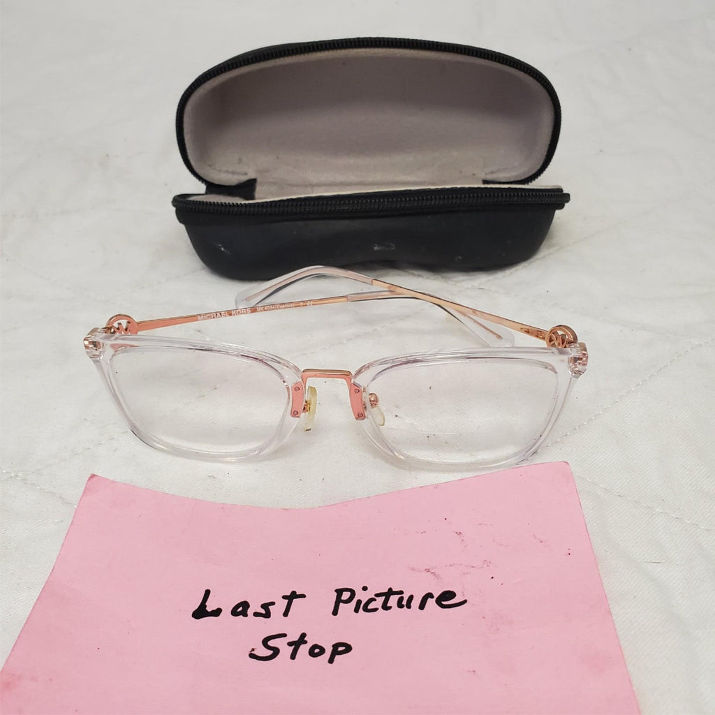 Michael Kors MK 4054 Captiva Clear Rose Gold Eyeglasses Frame with Vogue Case