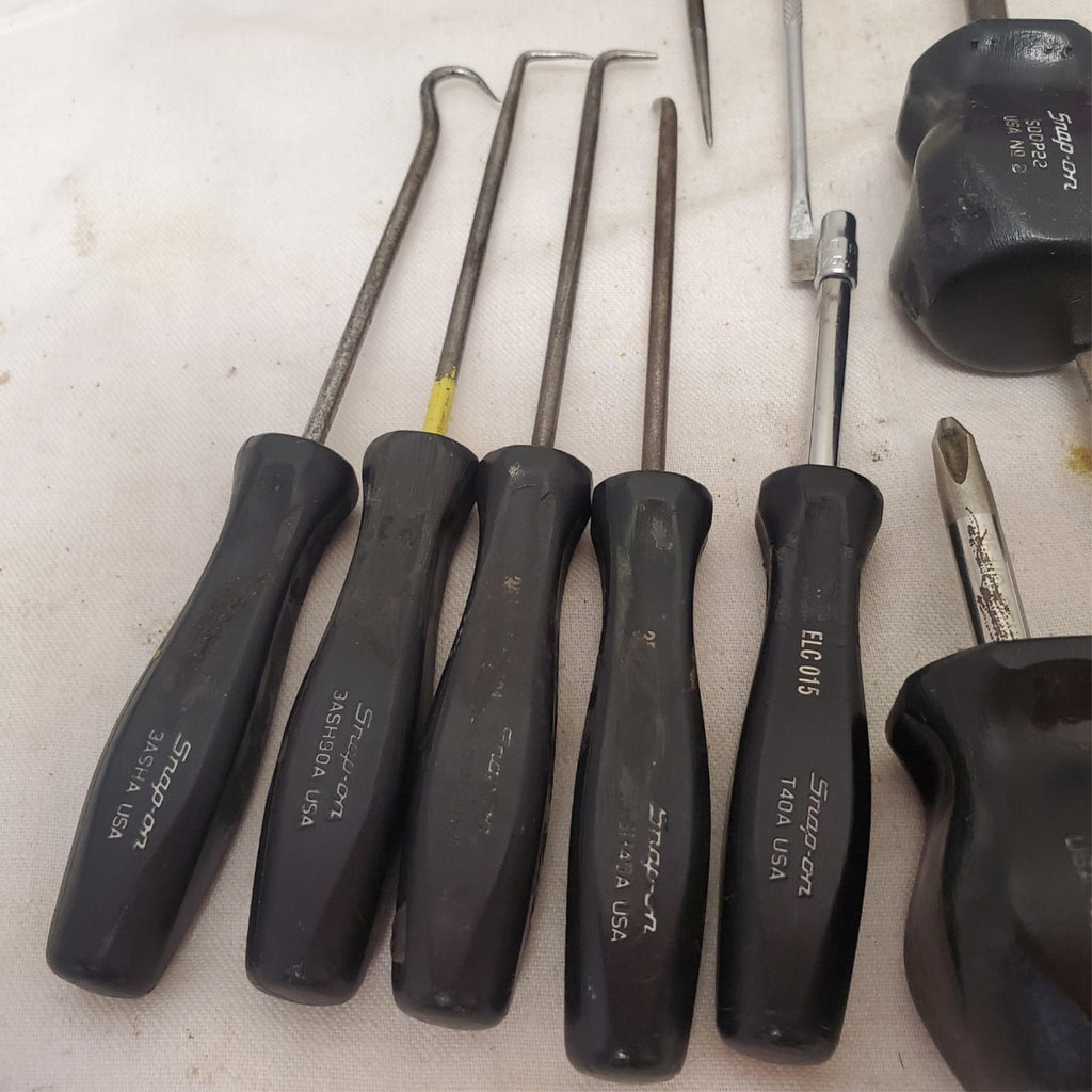 Lot of 21 Assorted Snap-on Flat Head Slotted Nut Driver & More LOT-160