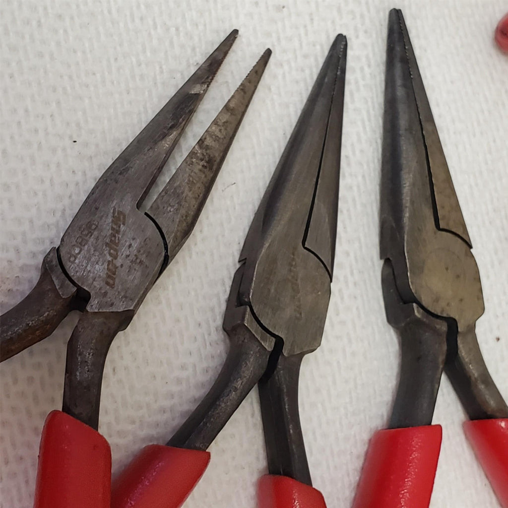 Lot of 5 Snap- On Needle Nose Pliers LOT-935