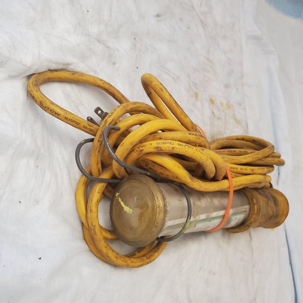 Vintage General Manufacturing Fluorescent Hand Lamp Fluorescent Light - Yellow