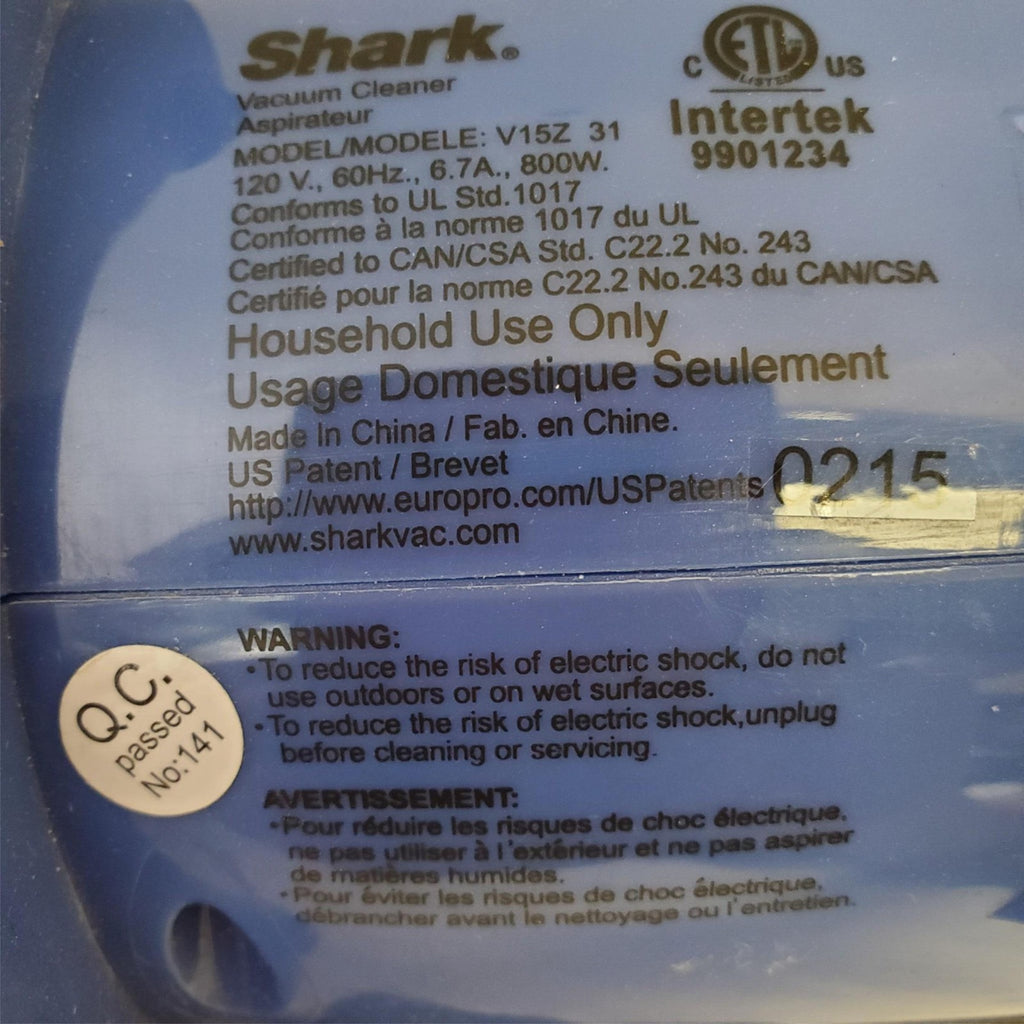 Shark Handy Vacuum Cleaner Aspirateur Blue 