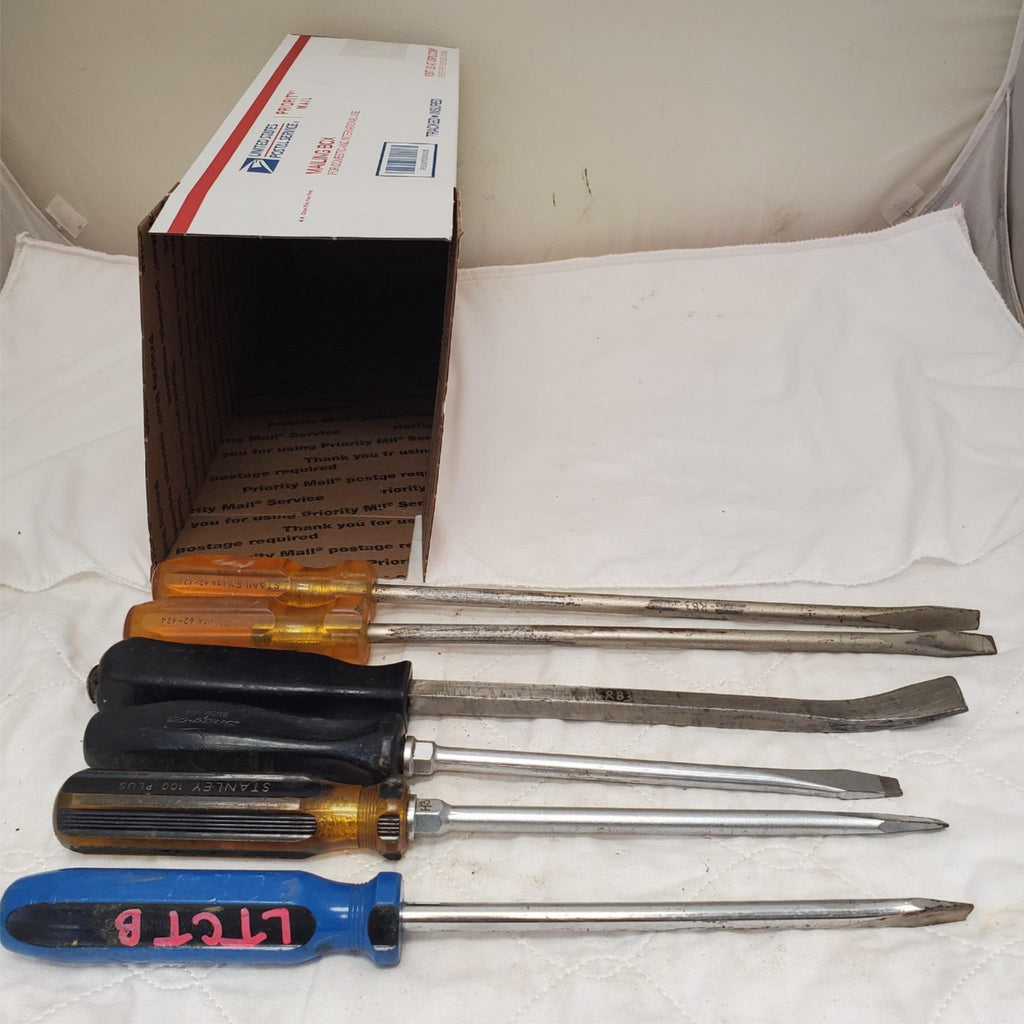 Lot of 6 Stanley Snap-on Armstrong Vintage Screwdrivers LOT-811