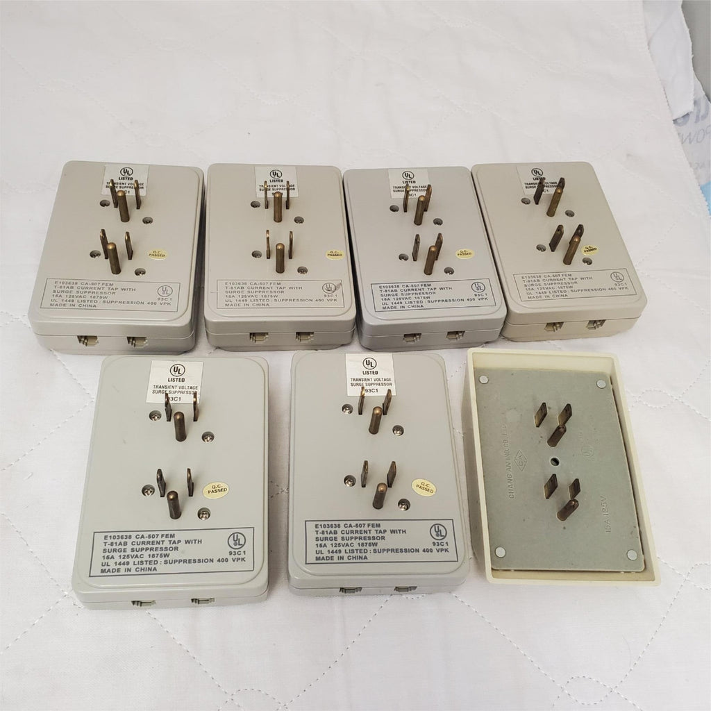 Lot of 7 E103638 CA-507 FEM T-81AB Current Tap With Surge Suppressor