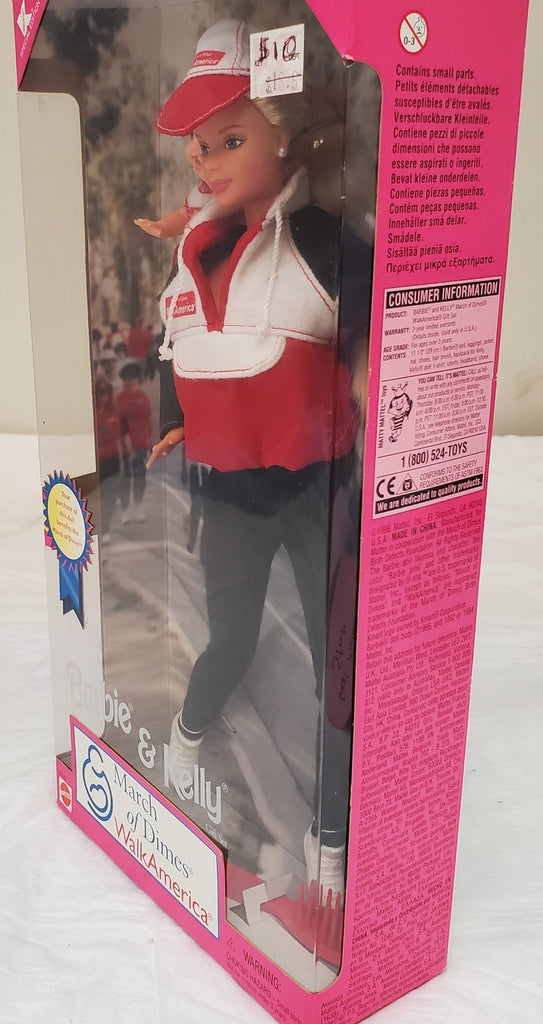 1998 Barbie & Kelly Walk America Doll Set March of Dimes Kmart Special Edition
