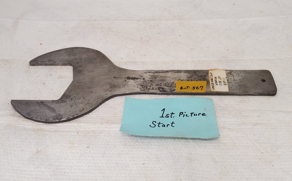 Vintage Large Open Ended Wrench LOT 567