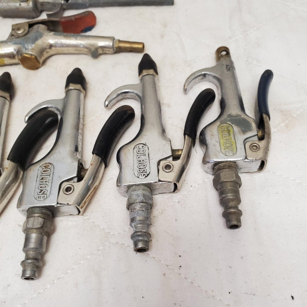 Lot of 8 Coilhose & Various Pneumatics High Pressure Air Blow Gun LOT-791