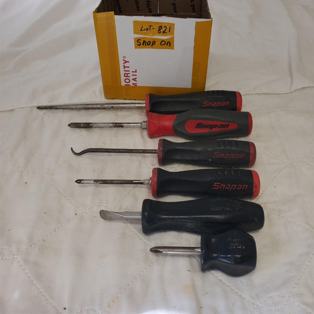 Lot of 6 Snap-On Soft Grip Combination Screwdriver Set LOT-821