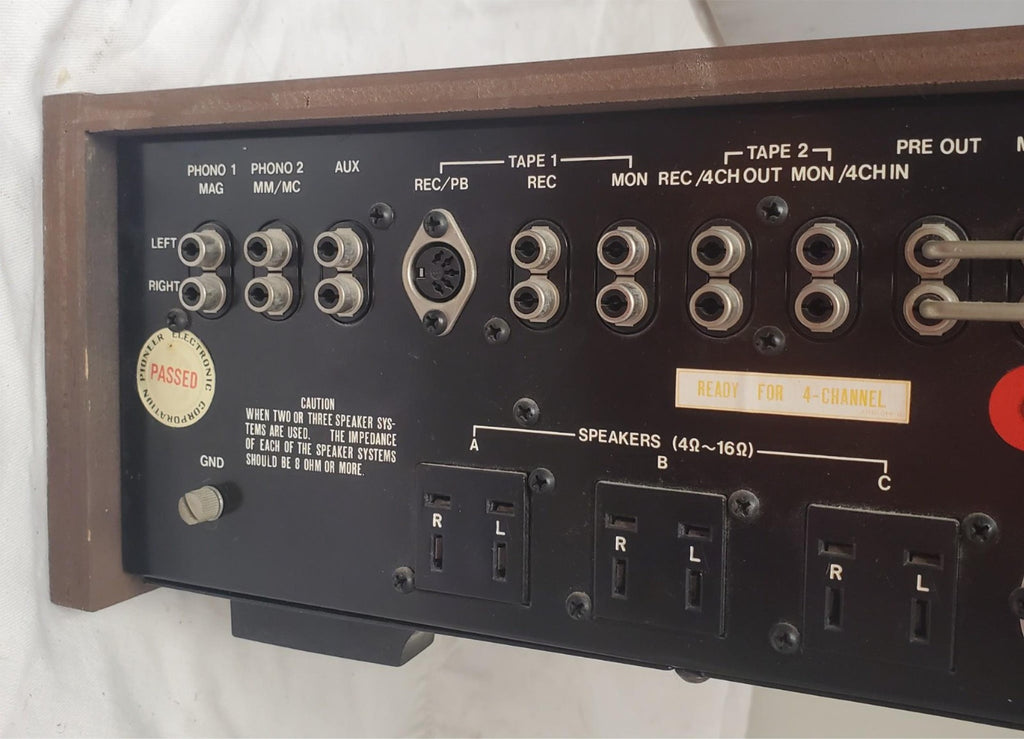 Vintage Pioneer SX-828 AM/FM Stereo Receiver -PARTS/REPAIR- Powers On