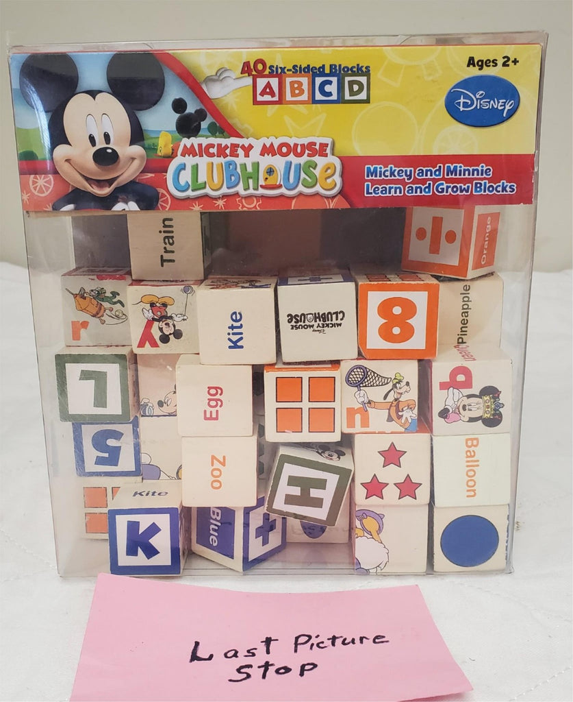 Disney Mickey Mouse Clubhouse Mickey & Minnie Learn & Grow Set of 40 Blocks Set