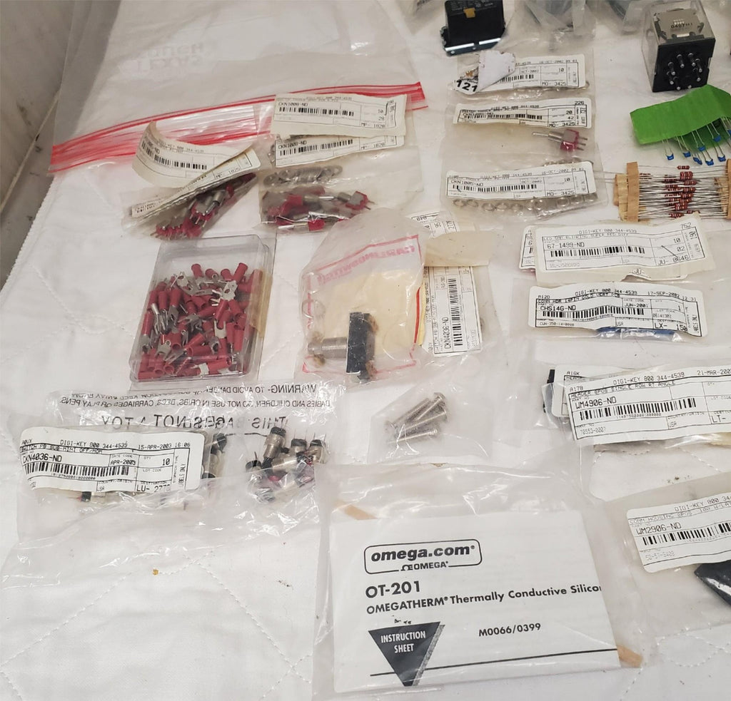 Large Lot of Omron Omega Switches Relays Electronics Parts