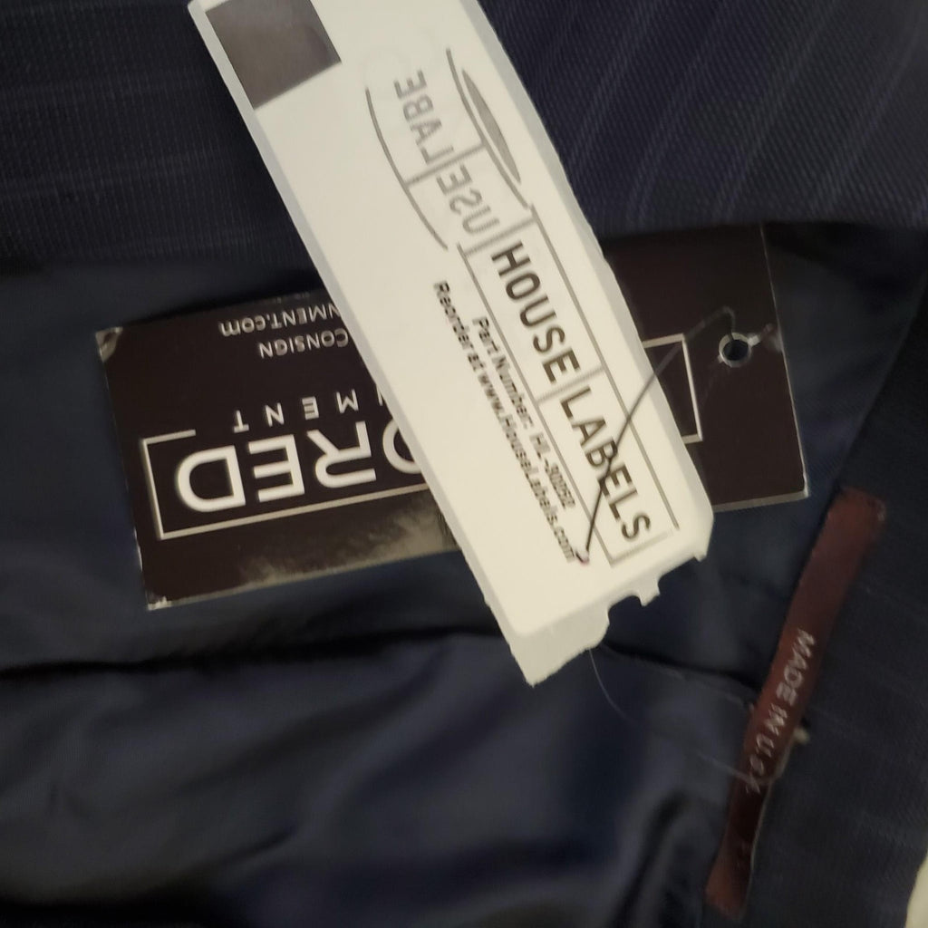 HICKEY FREEMAN 100% Wool Blue Striped Blazer Suit Jacket Sport Coat YB003 40R