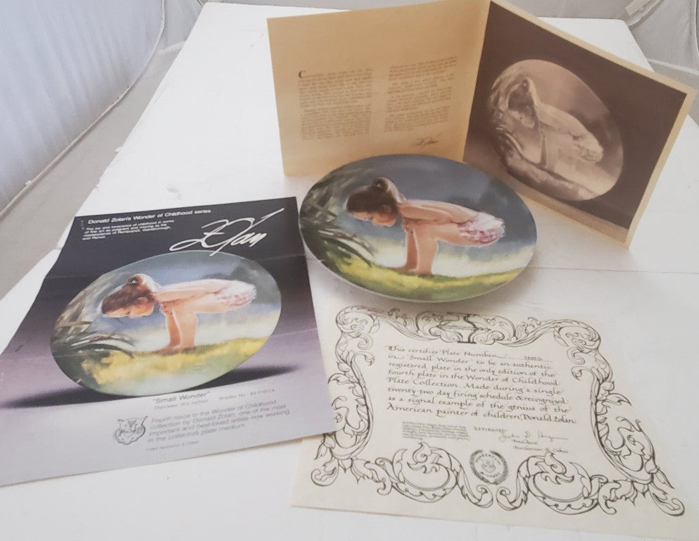 Pemberton & Oakes 1985 in Small Wonder Collector Plate by Donald Zolan