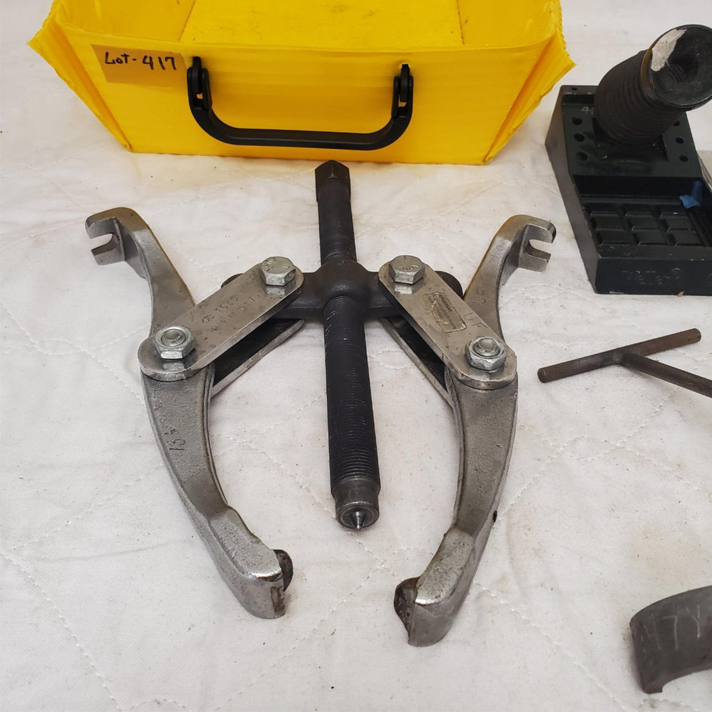 Tool & Parts Lot – Gear Puller, T-Handle Tool, Brackets, & More LOT-417