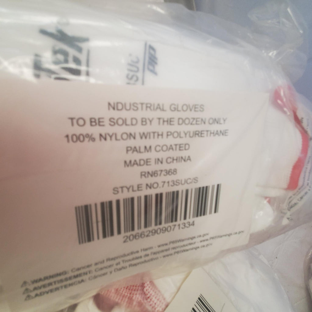 Lot G-Tek Industrial Safety Work Gloves Style No. 713SUC/S