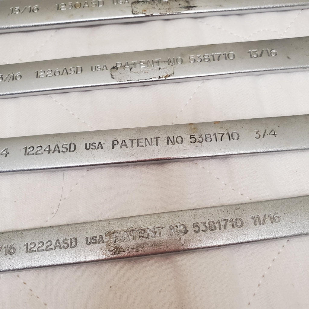 Lot of 4 Proto Anti-Slip Design Combination Wrench LOT-761