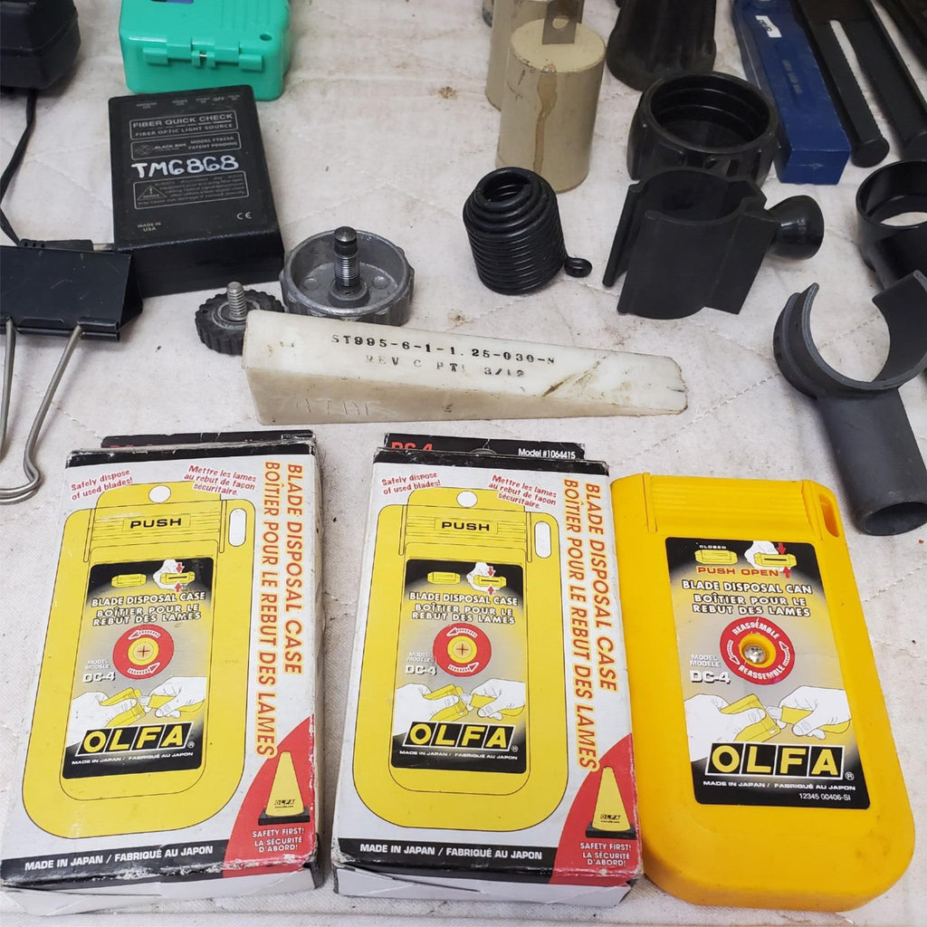 Lot of 31 Miscellaneous PowerSupply /Blade Disposal Case/ReelCleaner & Etc Tools