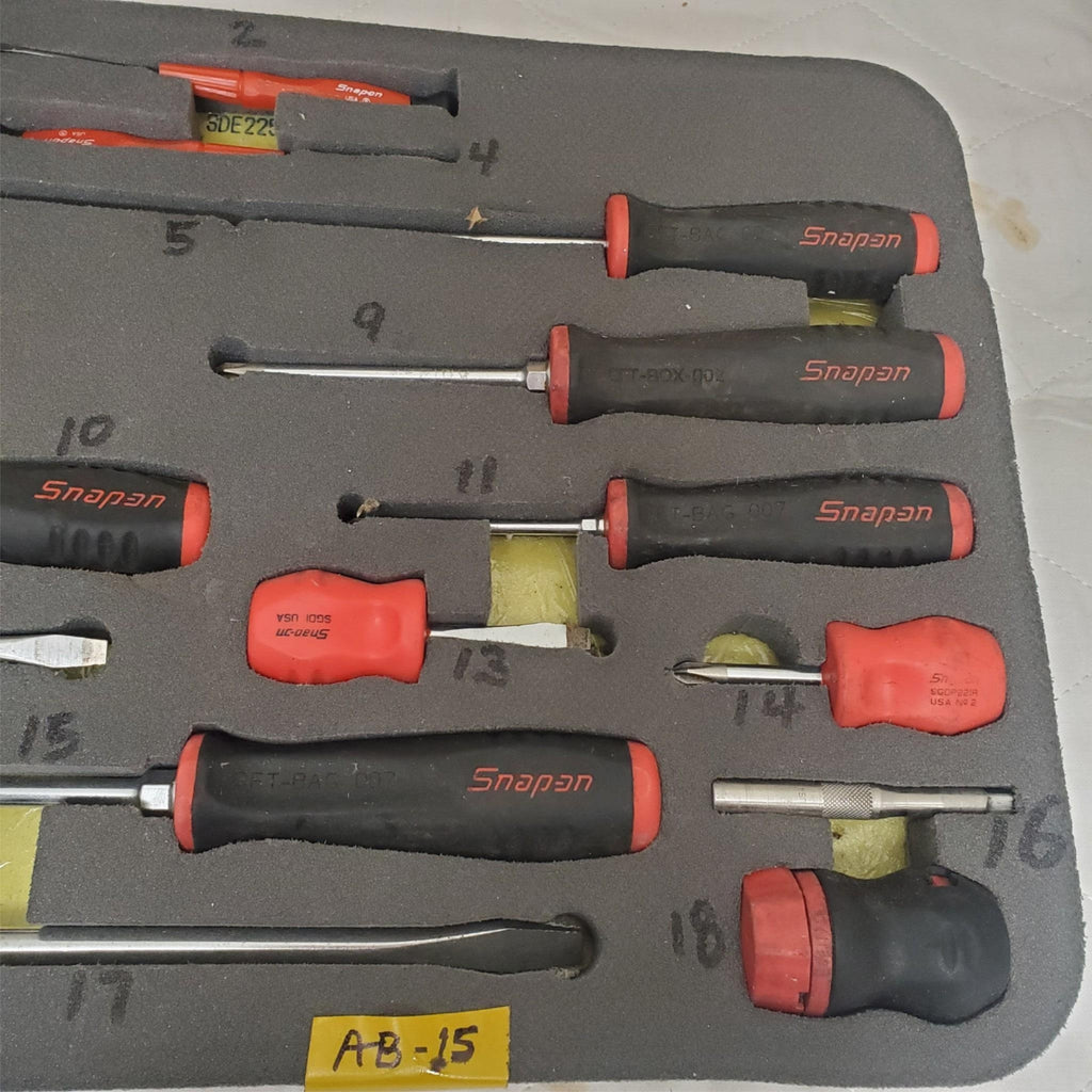 Lot of 20 Snap-on Screwdriver Set CFT-BAG-007 AB-15