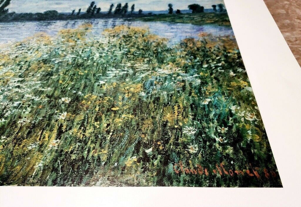 Claude Monet "Banks of the Seine, Vetheuil" 1880 Giclee Fine Art Print