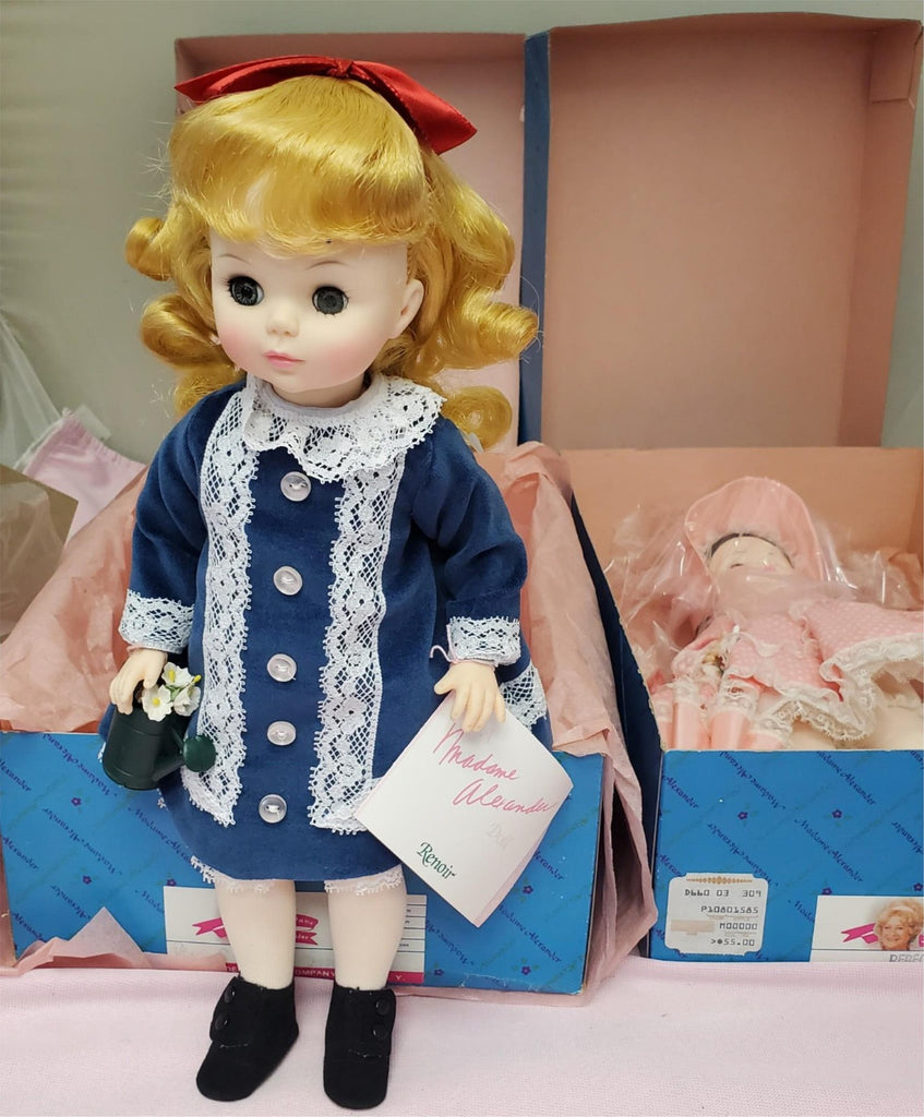 Madame Alexander #1585 Rebecca #1577 Renoir Dolls Set with Box