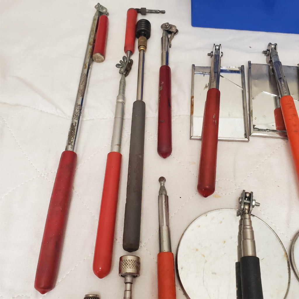Lot of 15 Assorted Telescoping Inspection Mirror & Pickup Magnet Set LOT-7