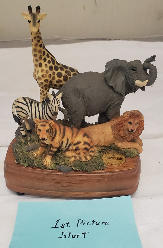 Westland Limited Edition Natures Images Zoo Animals Music Box