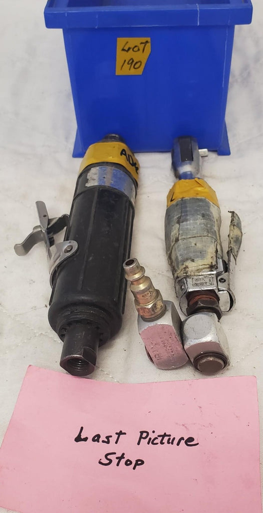 Lot of 2 Blue Point & Atlas Copco Ratchet Socket Wrench Pneumatic Tool LOT-190