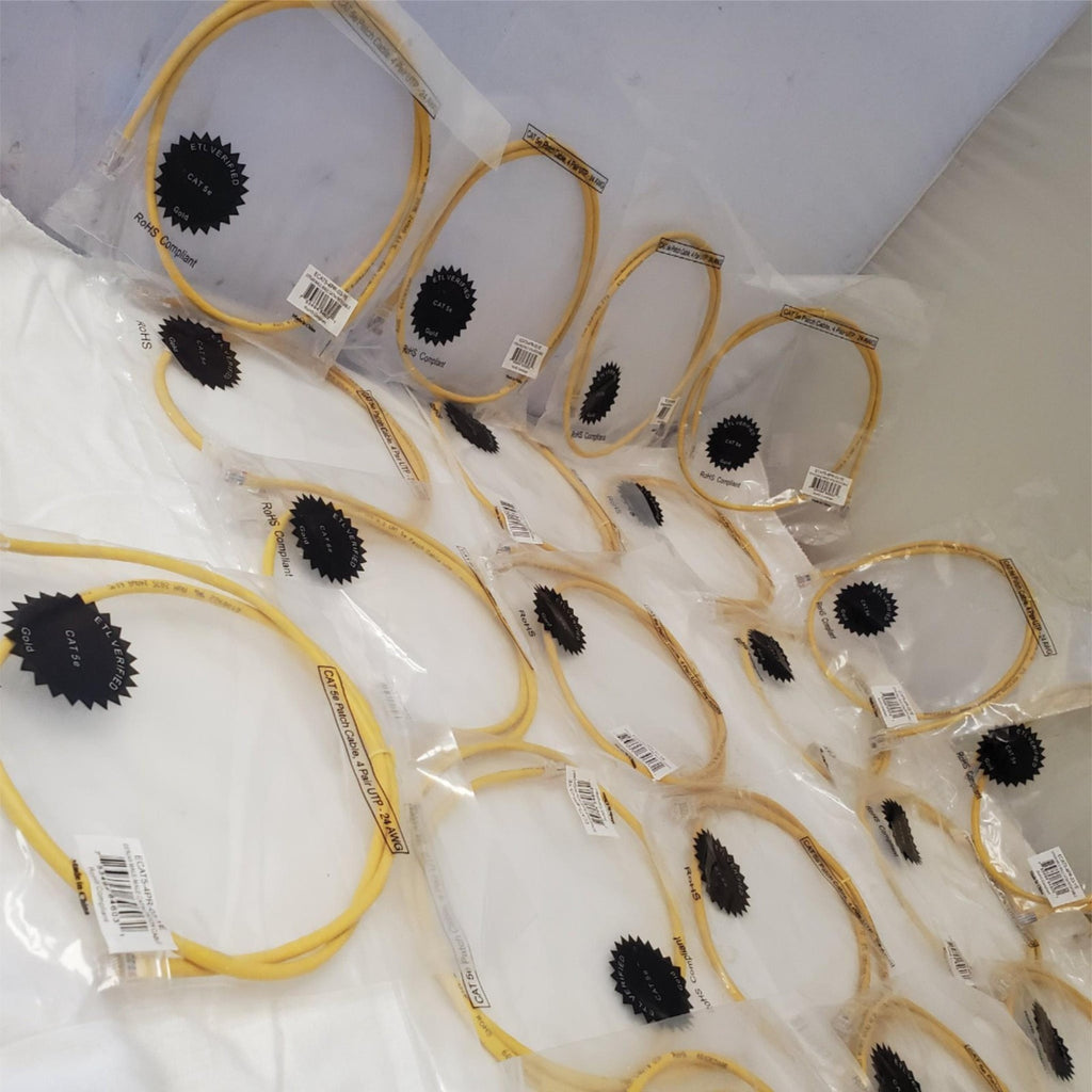 Lot of 26 CAT 5e Patch Cable, 4 Pair UTP - 24 AWG