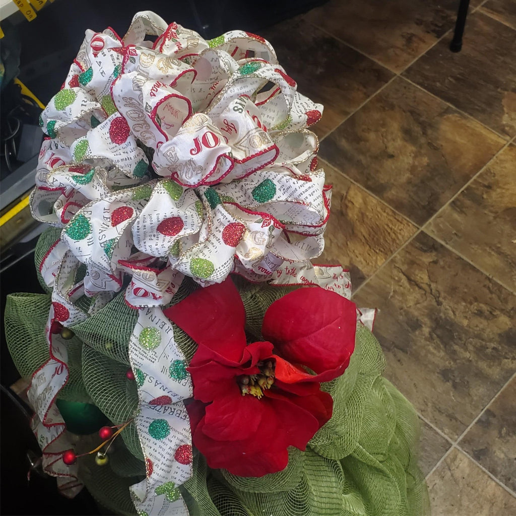 Green Deco Christmas Tree with Mesh