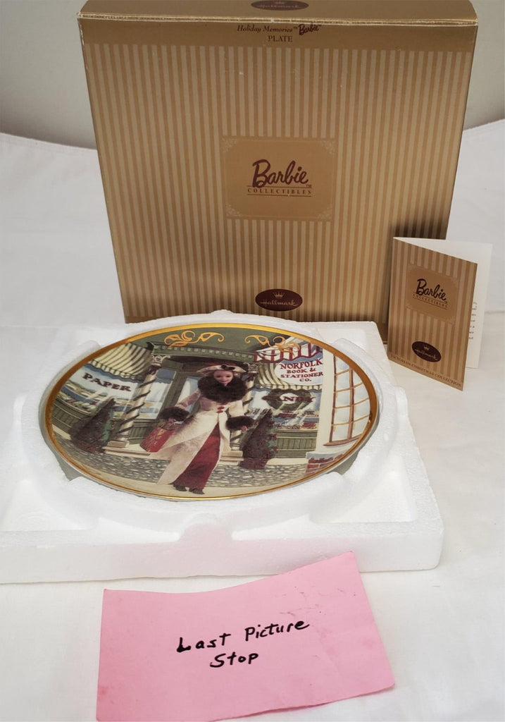 Barbie 1997 - Holiday Memories Barbie Plate - Victorian Christmas Collection