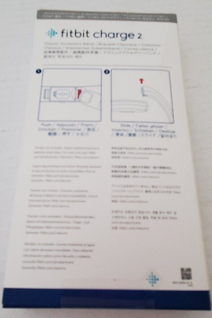 New Fitbit Charge 2 Classic Accessory Band Bracelet Authentic Fitbit Blue Large