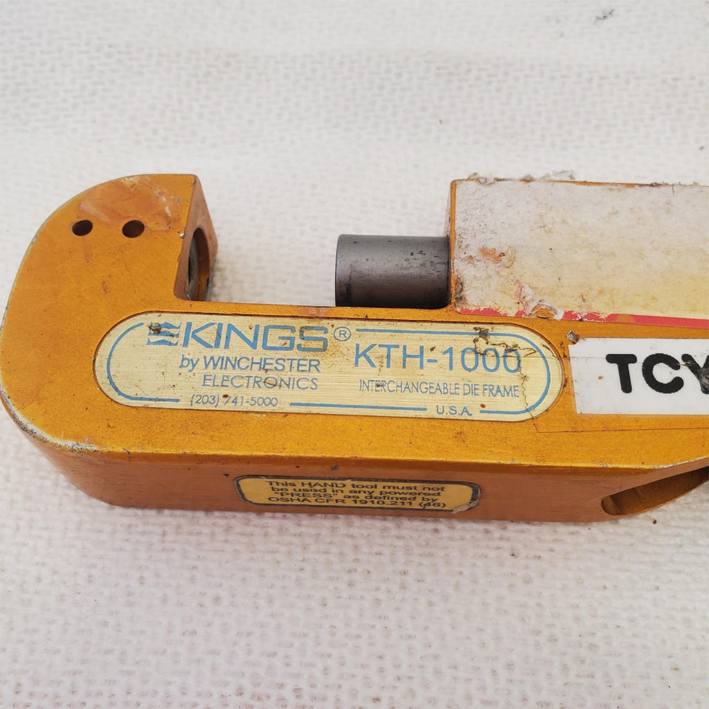 Kings KTH 1000 Crimp Tool with Interchangeable Die Frame LOT-345