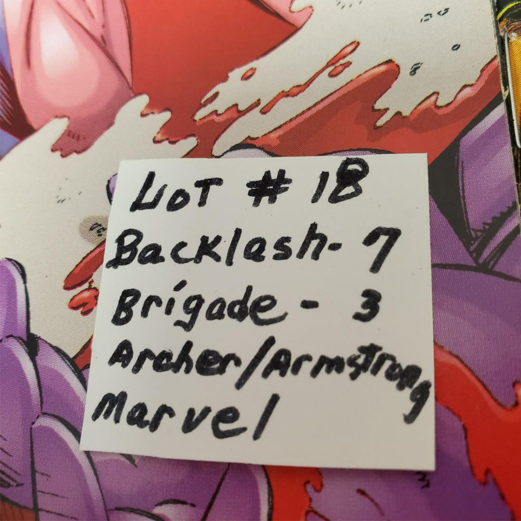 Lot of 12 Backlash Brigade Marvel Archer & Armstrong Comic Books #18