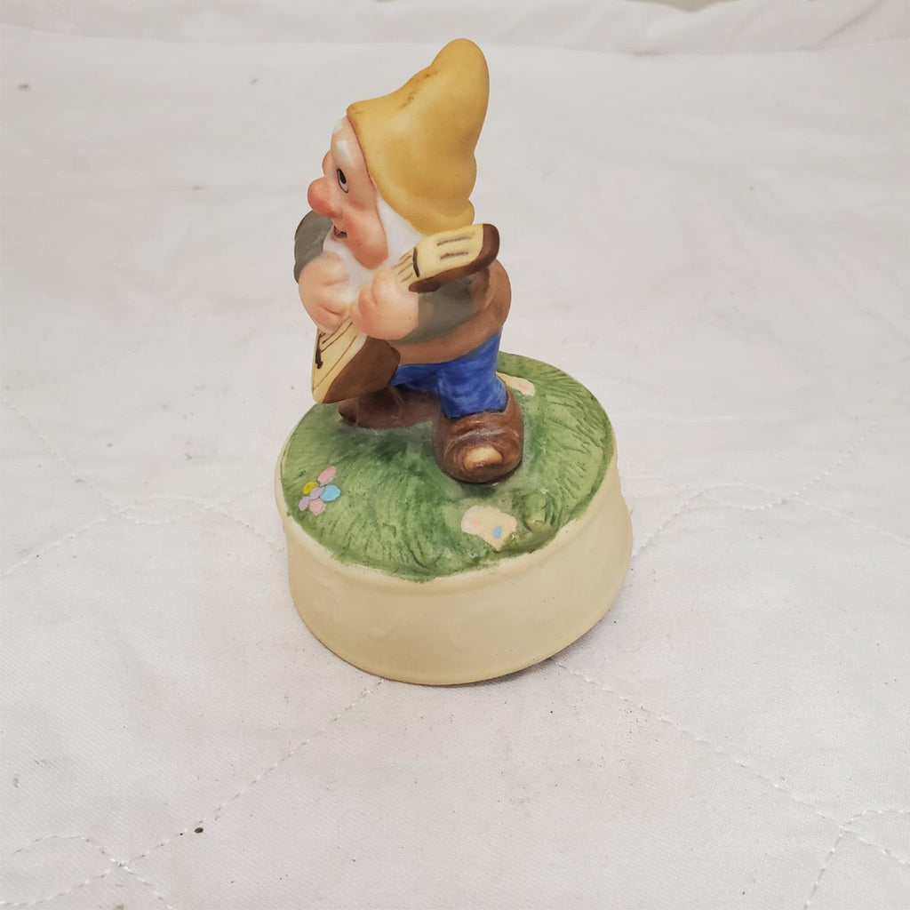 Disney Schmid Snow White Happy Dwarf Music Box Figurine