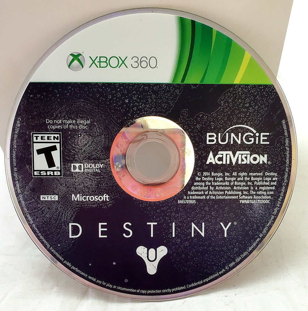 Destiny Microsoft Xbox 360 Video Game Disc Only
