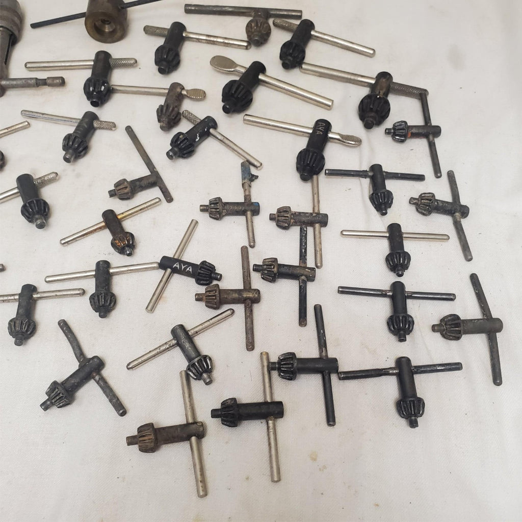 Lot of 37 Assorted Drill Chuck Keys Jacobs & More LOT-817
