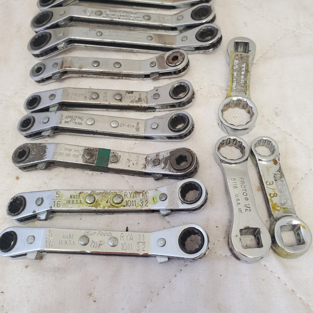 Lot of Assorted Various Offset Ratchet Box-End Wrench LOT 245