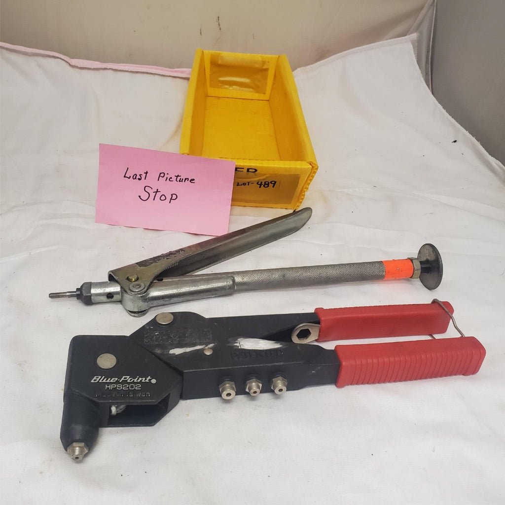 Lot of 2 Speed Driver Rivenut & Blue Point HPS202 Swivel Head Rivet Gun LOT-489