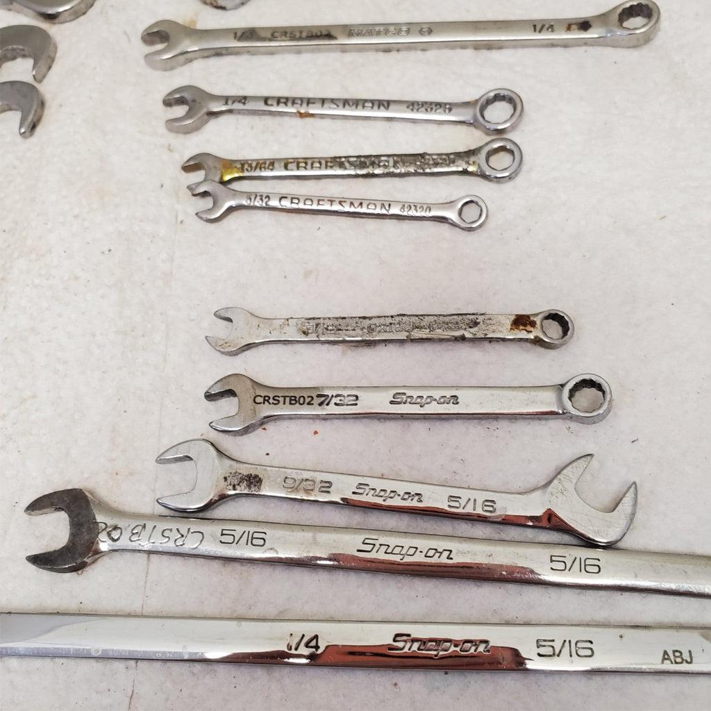 Lot of Assorted Open-End Combination & Double Box Wrenches LOT-923