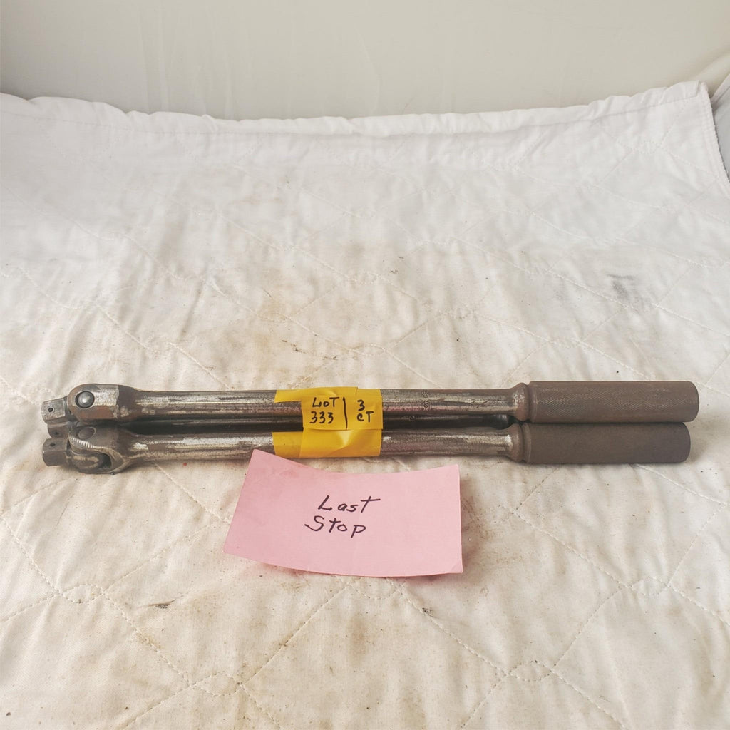 Lot of 3 Vintage Snap-On Drive Flex Head Breaker Bar Extension LOT 333
